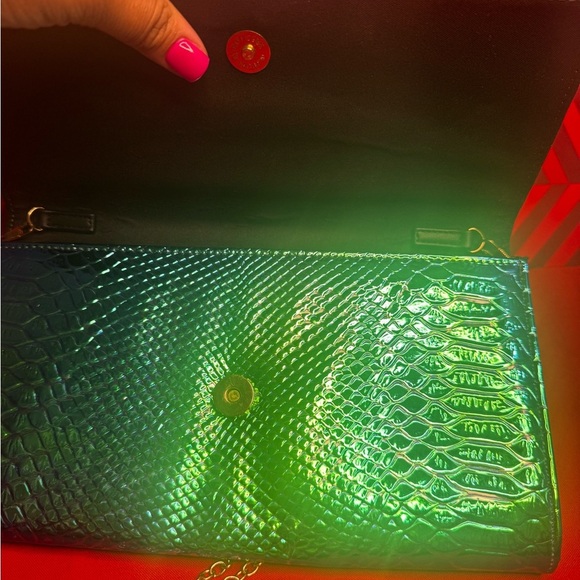 Custom Jeweled B by Bakers Iridescent Clutch Bag – Pre-Owned Statement Piece - Picture 4 of 5